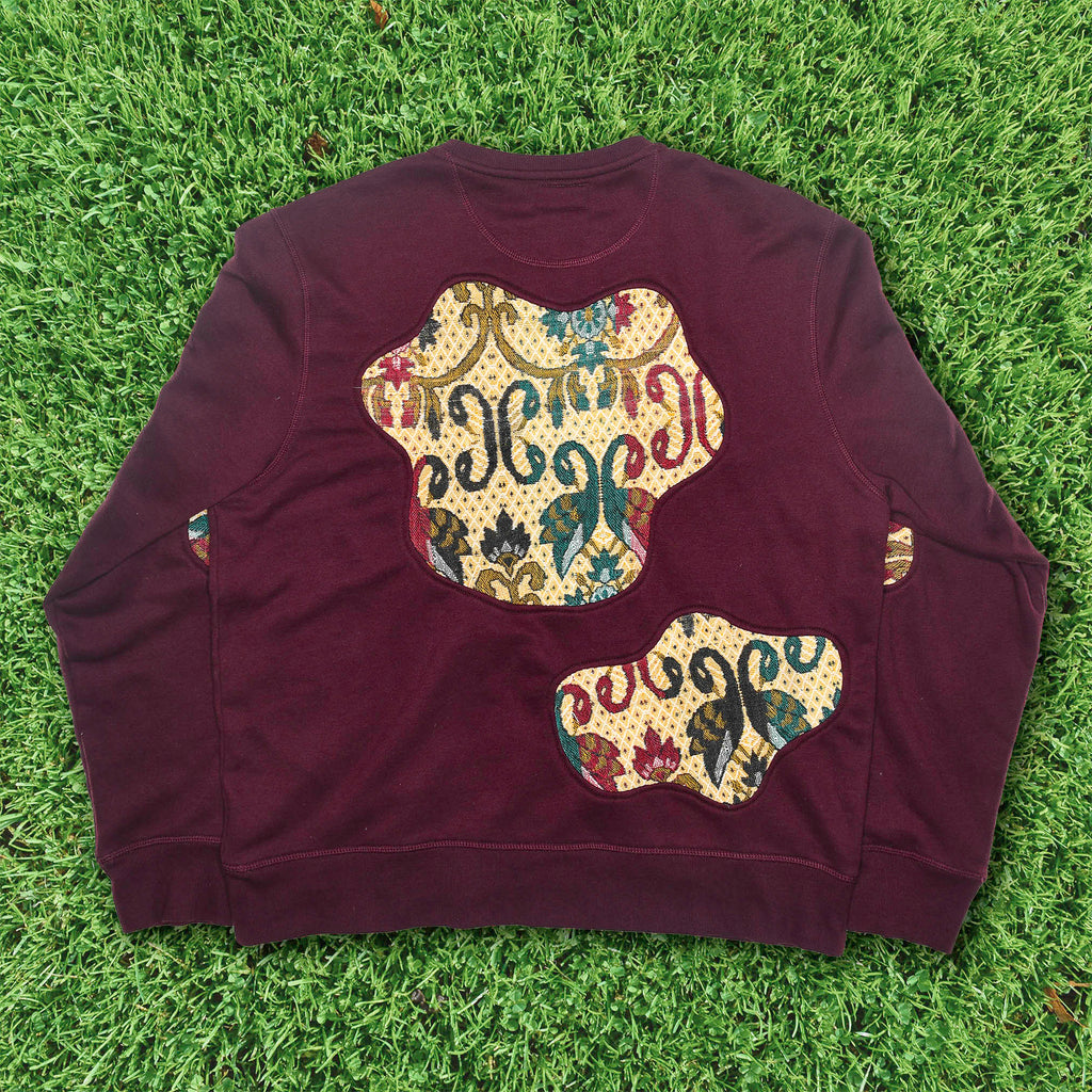 Earth Tone Patchwork Amoeba Tapestry Pullover