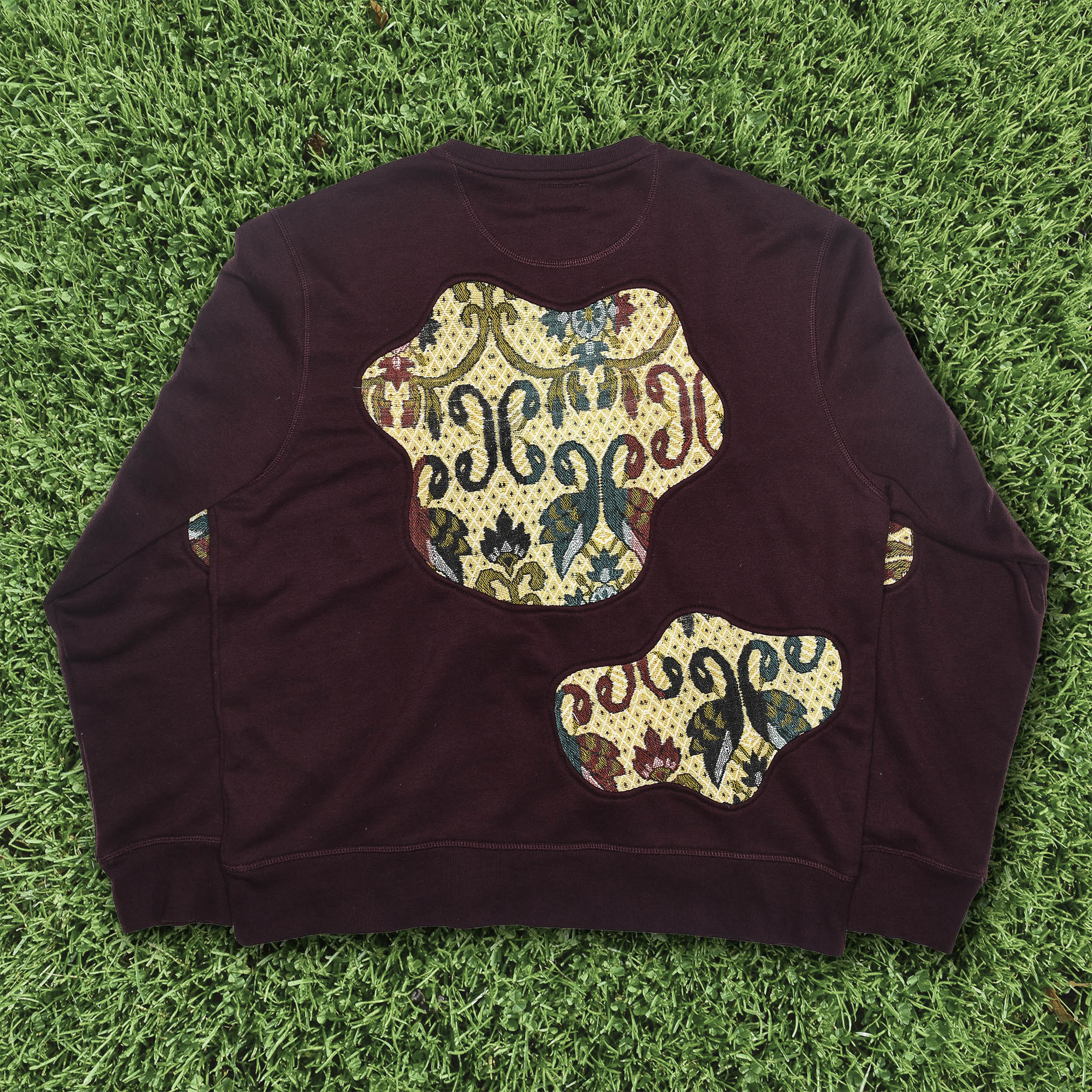 Earth Tone Patchwork Amoeba Tapestry Pullover