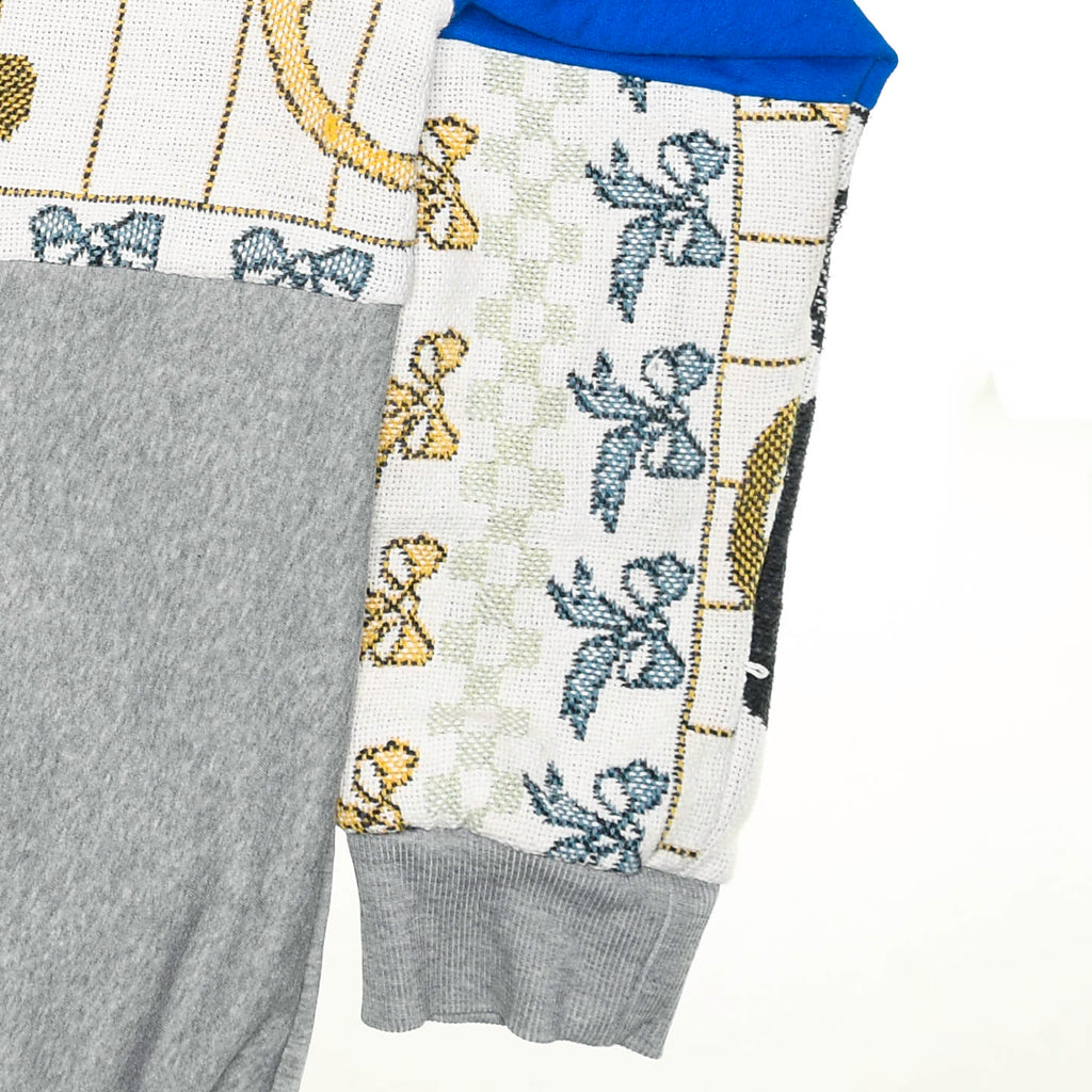 Cats on a Fence Tapestry Patchwork Zip Up Hoodie