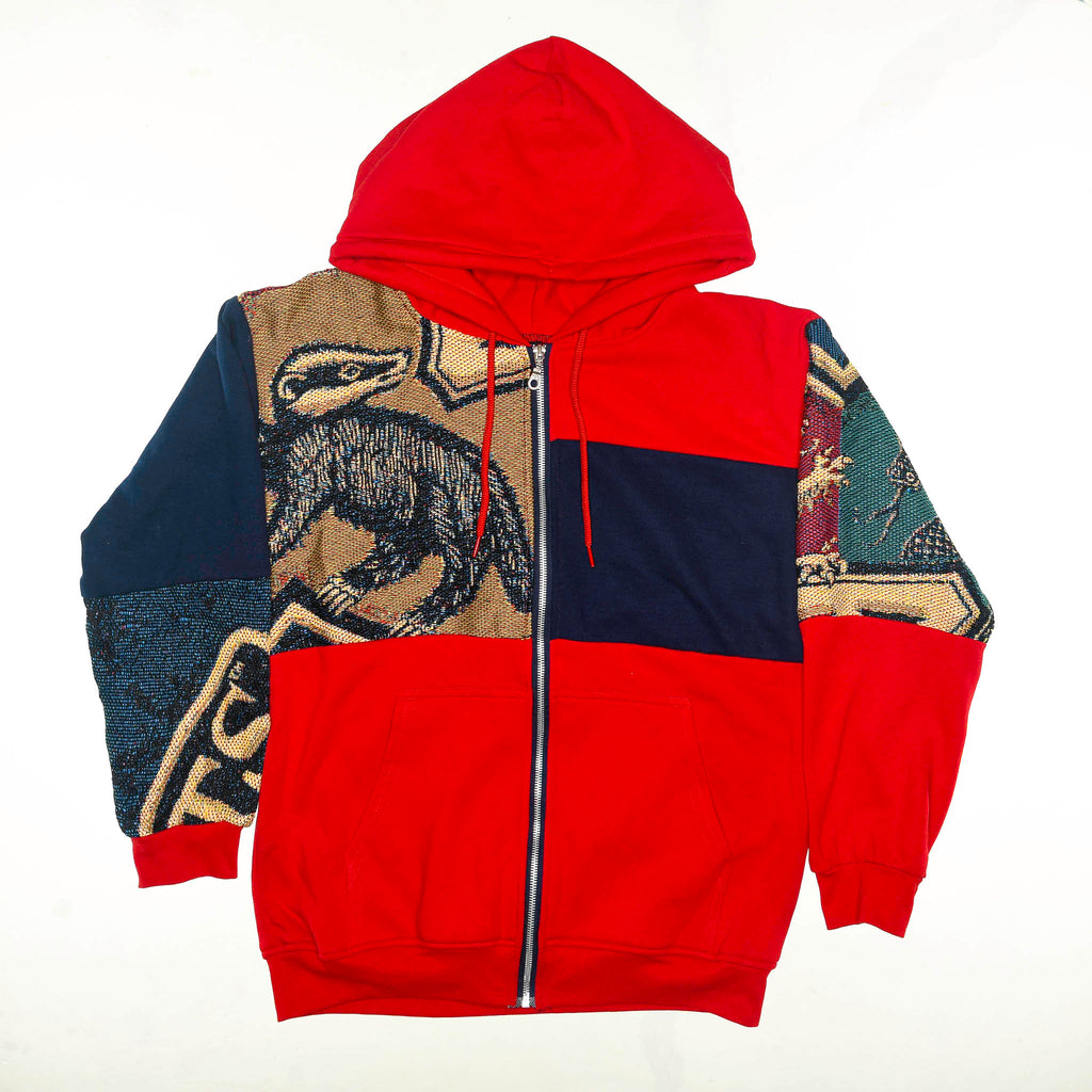 "Harry Potter" Houses Tapestry Panel Zip Up