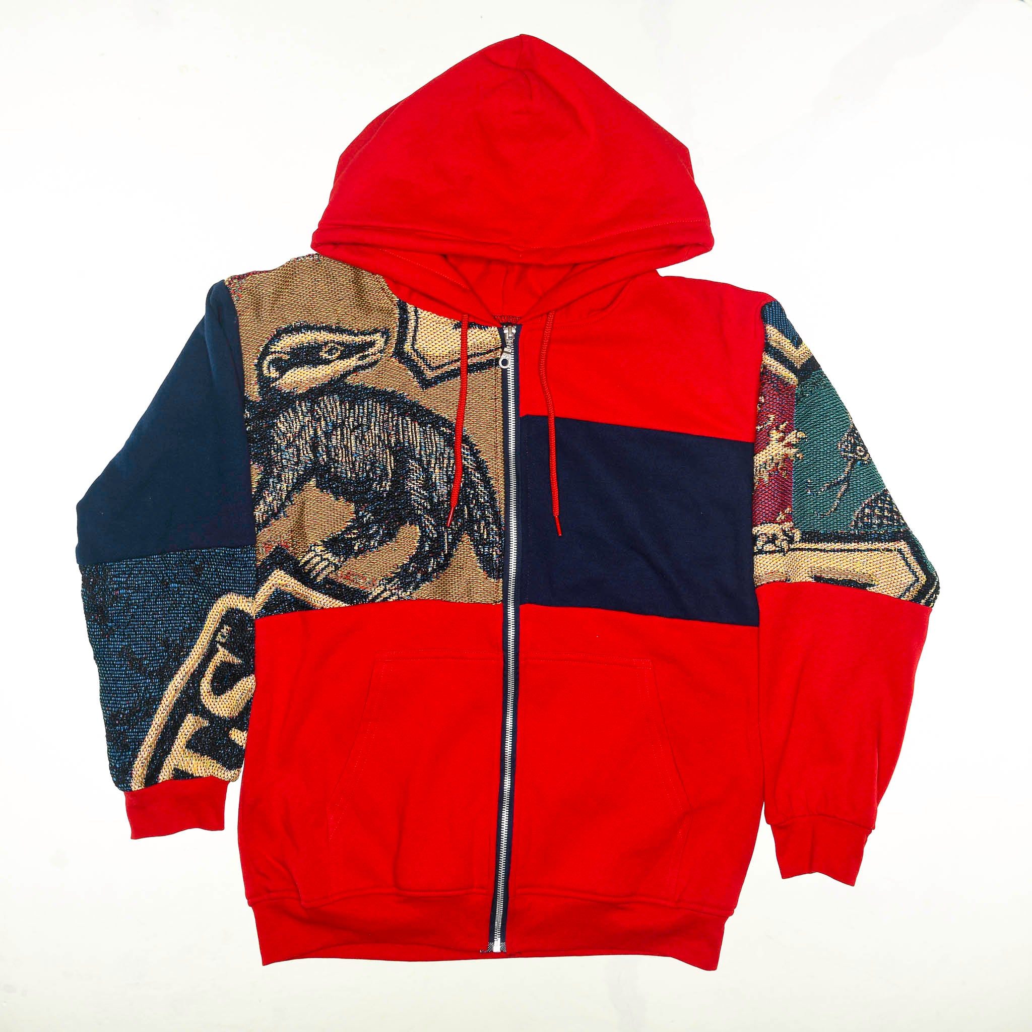 "Harry Potter" Houses Tapestry Panel Zip Up