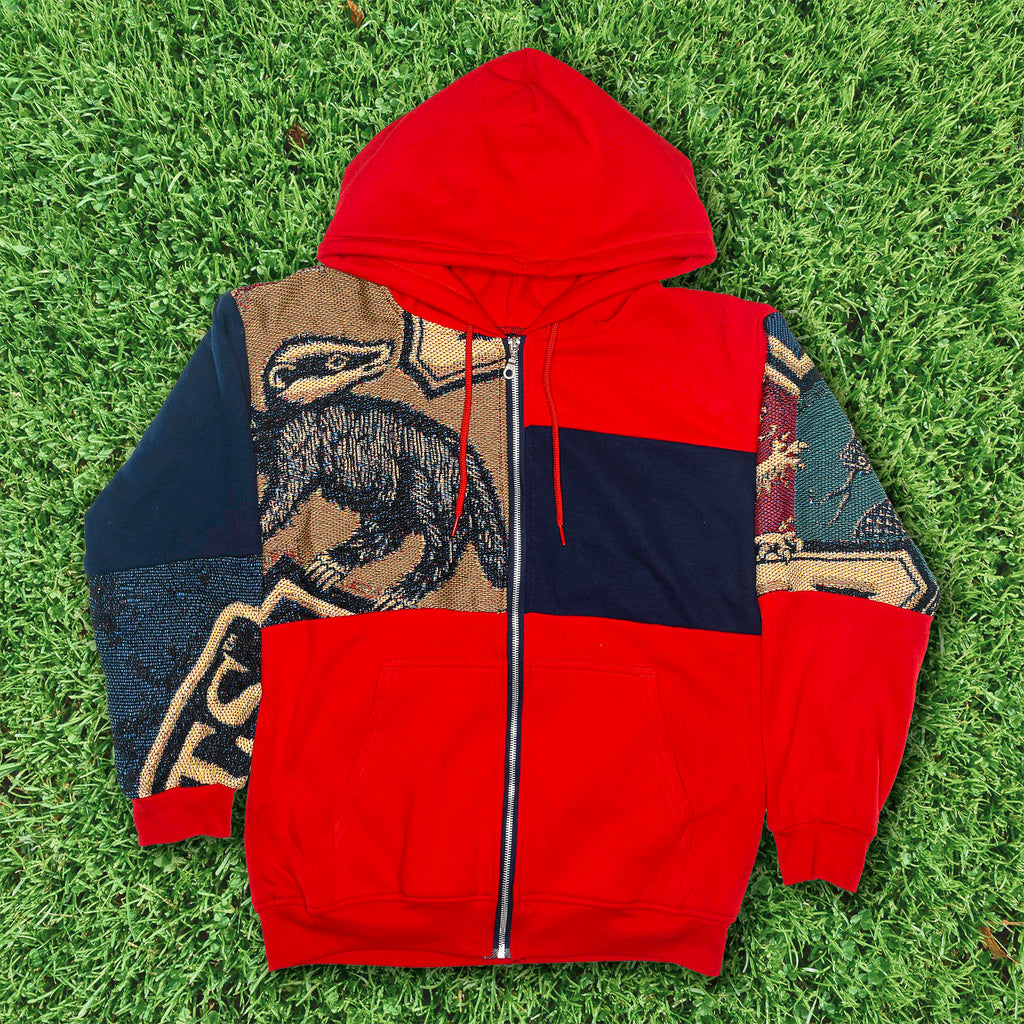 "Harry Potter" Houses Tapestry Panel Zip Up