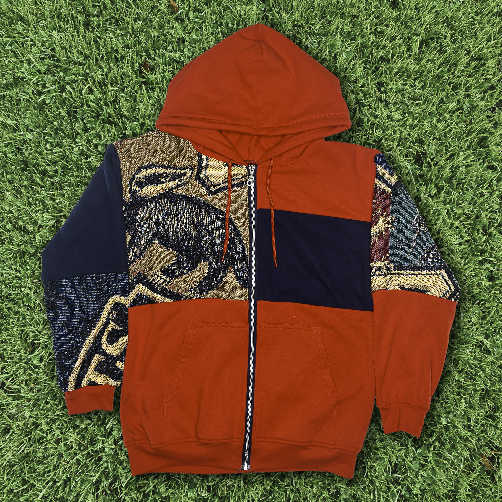 "Harry Potter" Houses Tapestry Panel Zip Up