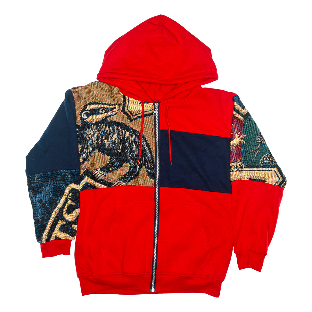 Harry Potter Hogwarts House Tapestry Patchwork Hoodie