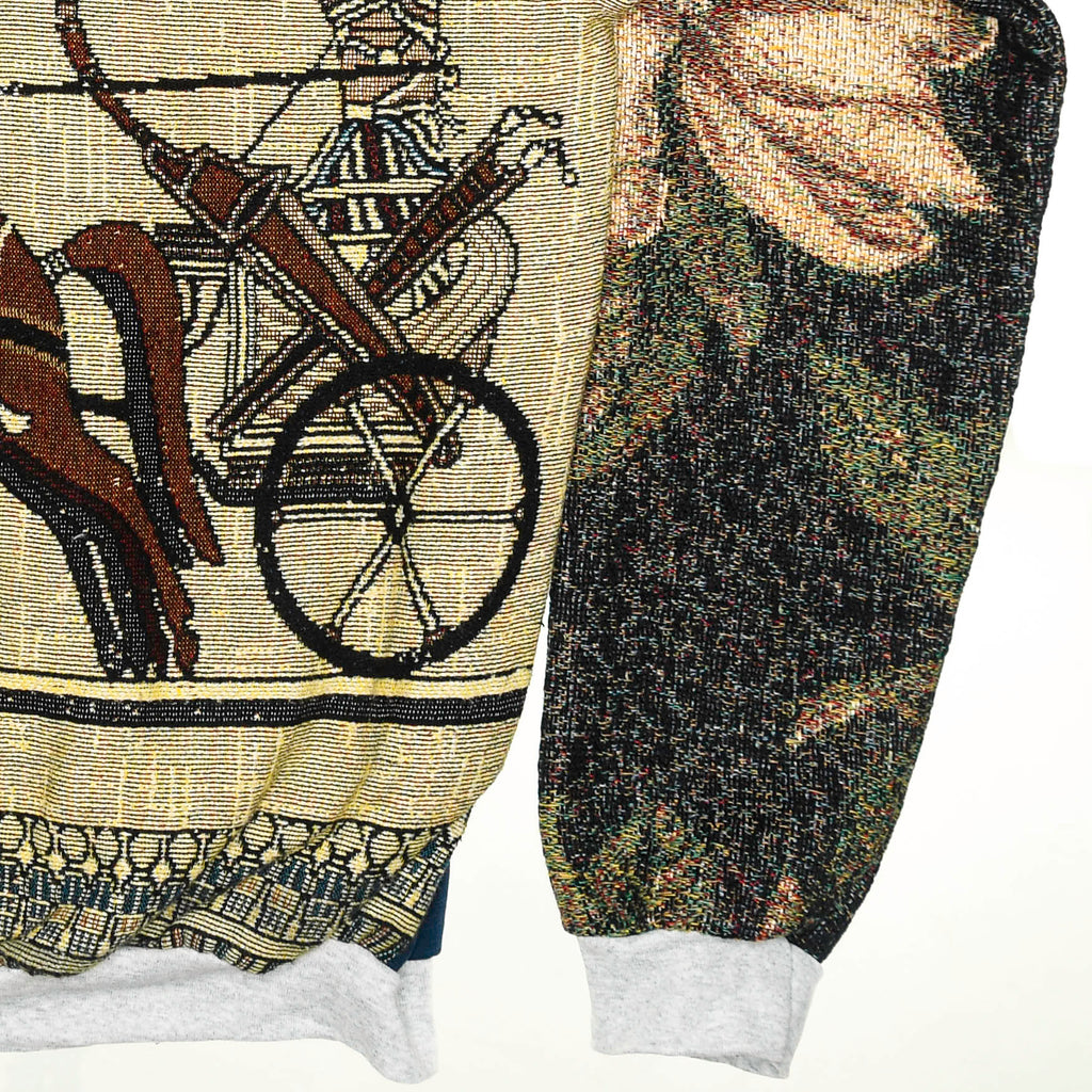 Egyptian Chariot King Tut Tapestry Panel Pullover