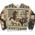 Egyptian Chariot King Tut Full Tapestry Panel Pullover