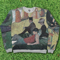 Artwork Tapestry Panel Pullover