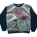 Mosaic Hummingbird Spirit Animal Full Tapestry Panel Pullover