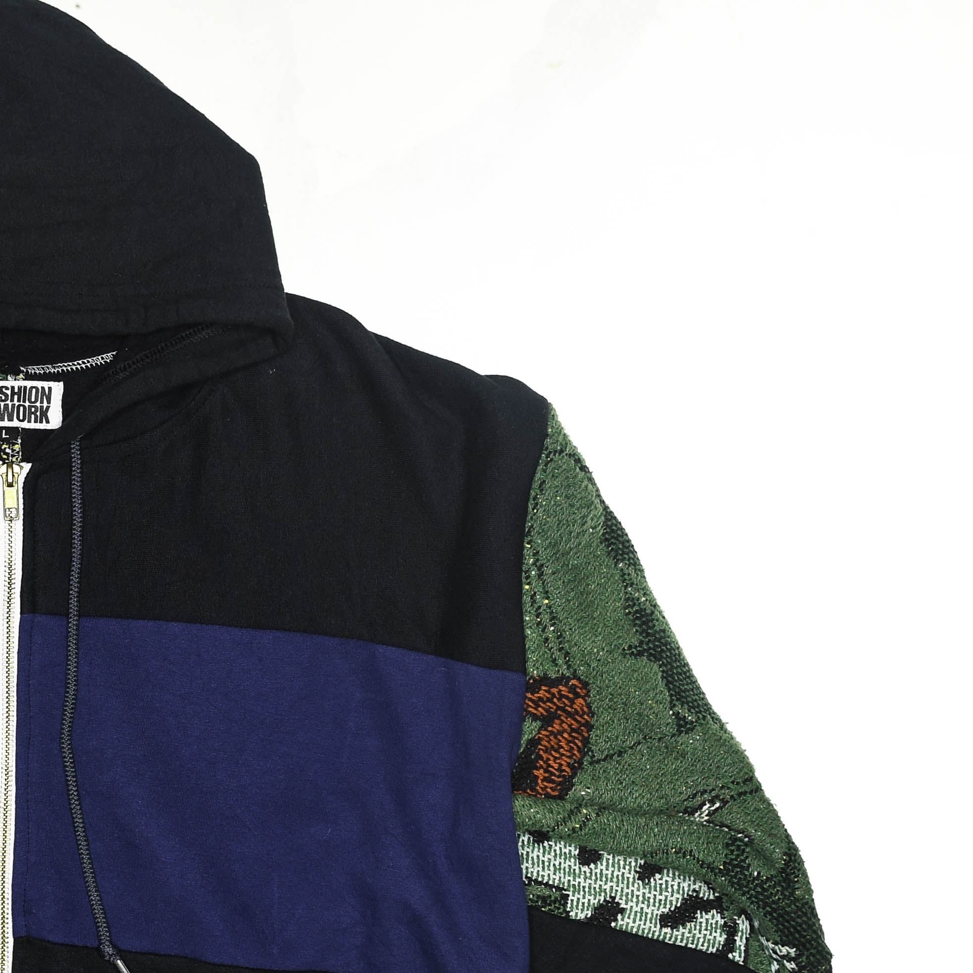 Tree Frog Patchwork Tapestry Zip Up Hoodie