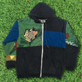 Tree Frog Patchwork Tapestry Zip Up Hoodie