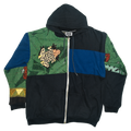 Tree Frog Patchwork Tapestry Zip Up Hoodie