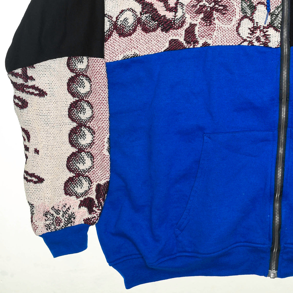 Butterfly Patchwork Tapestry Zip Up Hoodie