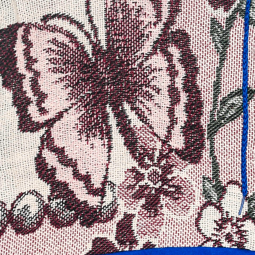 Butterfly Patchwork Tapestry Zip Up Hoodie