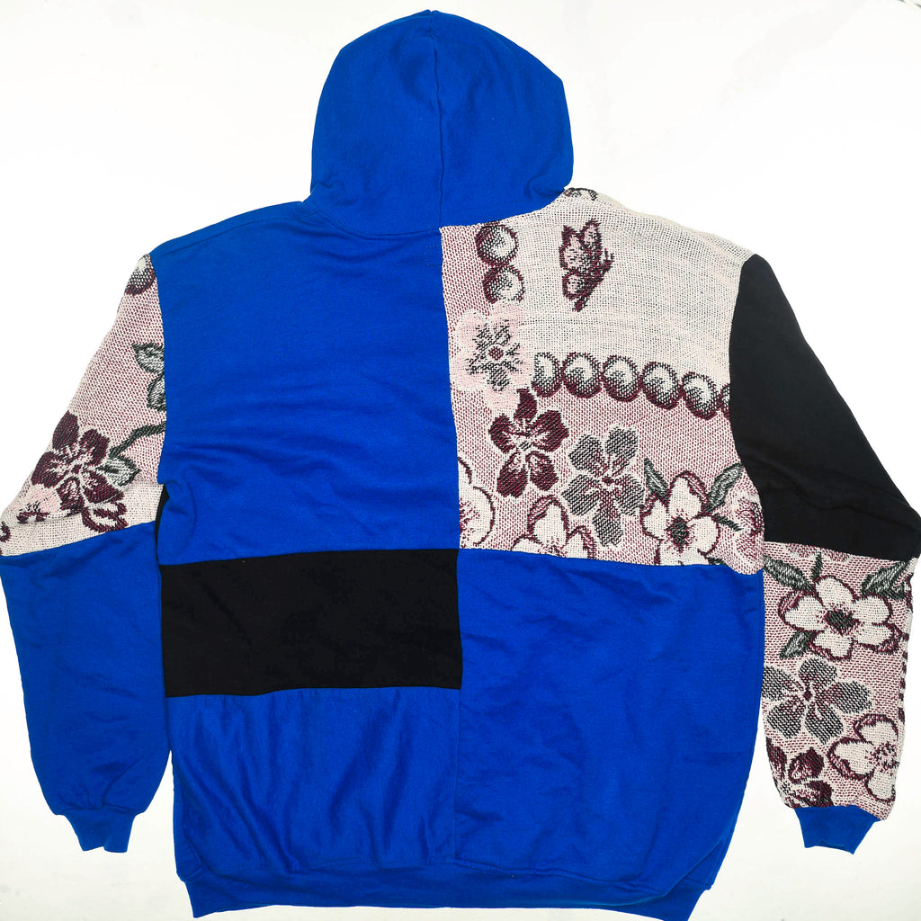 Butterfly Patchwork Tapestry Zip Up Hoodie