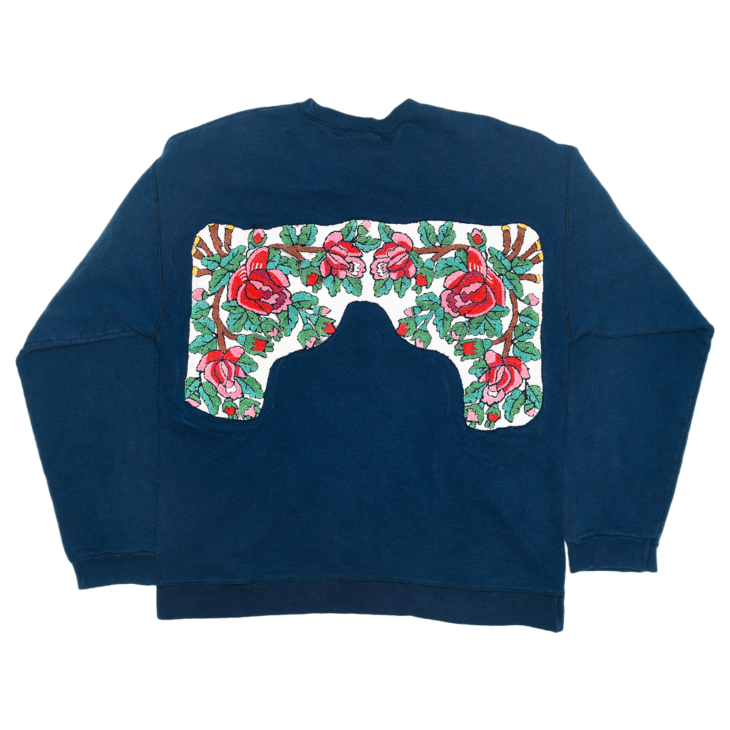 Floral Amoeba Tapestry Pullover