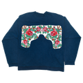 Floral Amoeba Tapestry Pullover