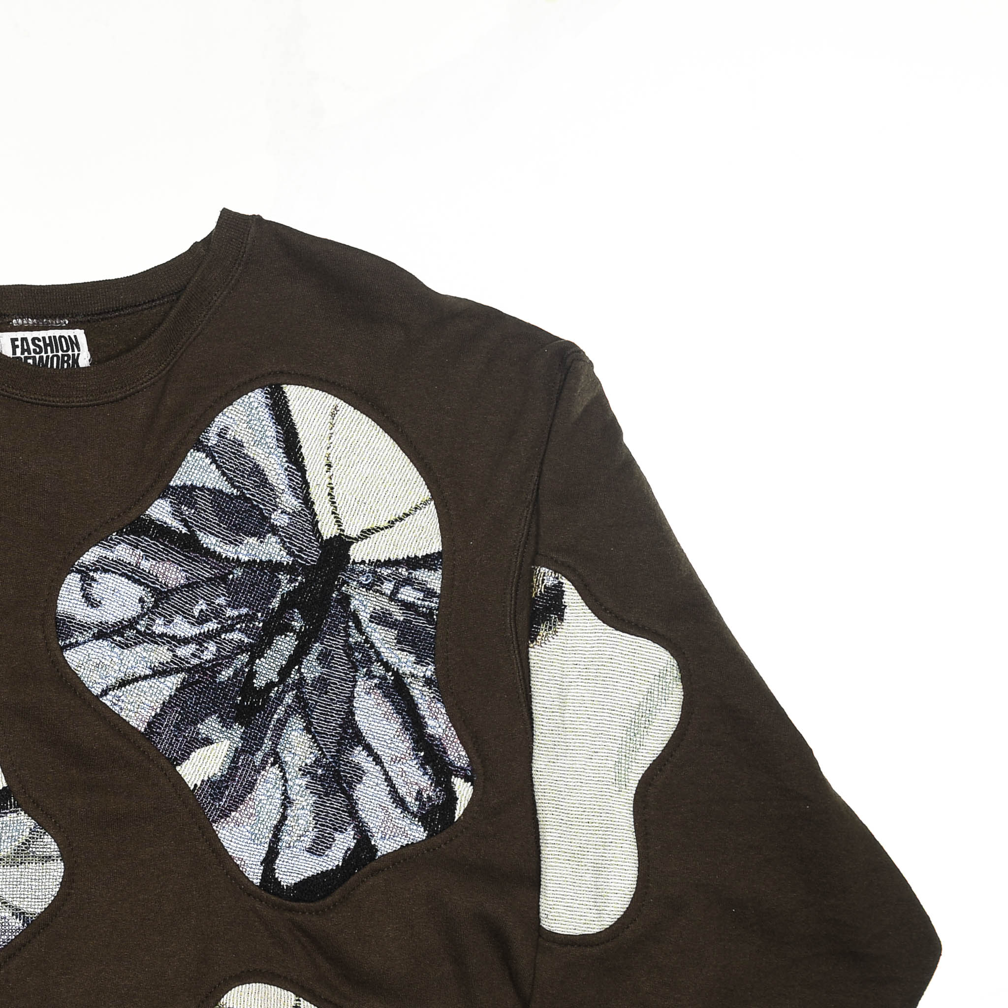 Brown Butterfly Amoeba Tapestry Pullover