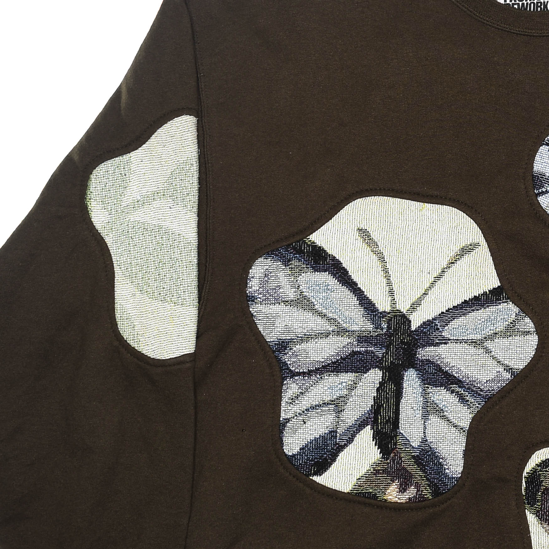 Brown Butterfly Amoeba Tapestry Pullover