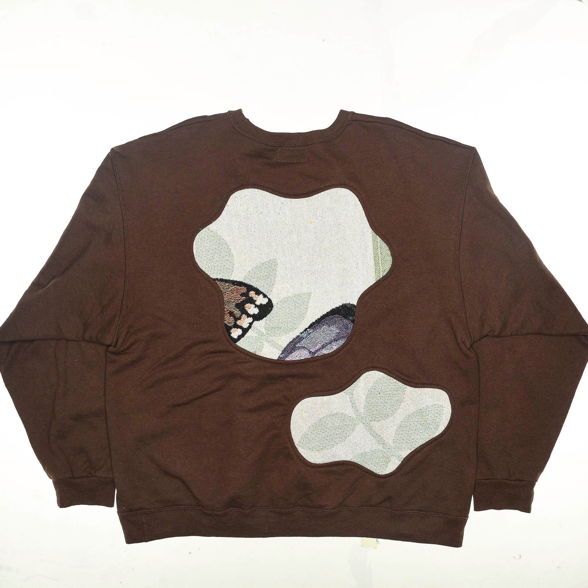 Brown Butterfly Amoeba Tapestry Pullover