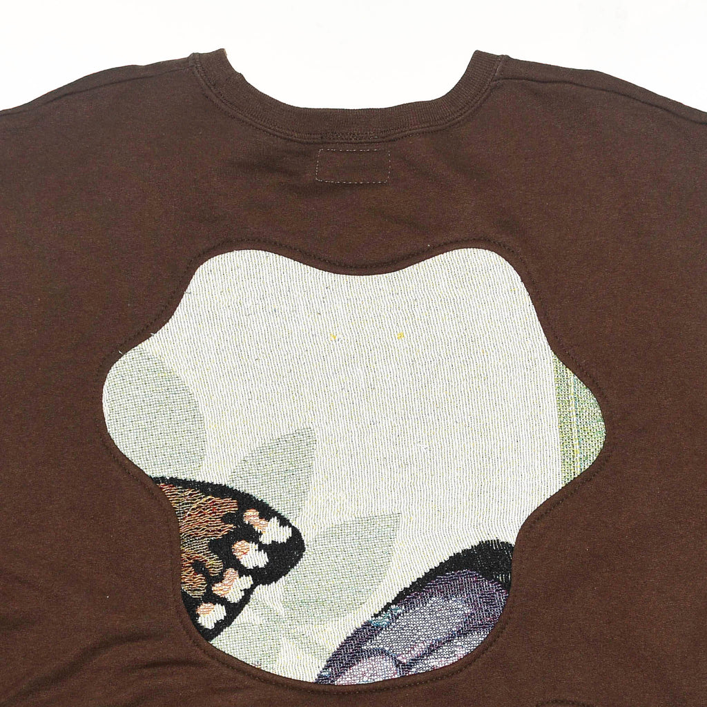 Brown Butterfly Amoeba Tapestry Pullover