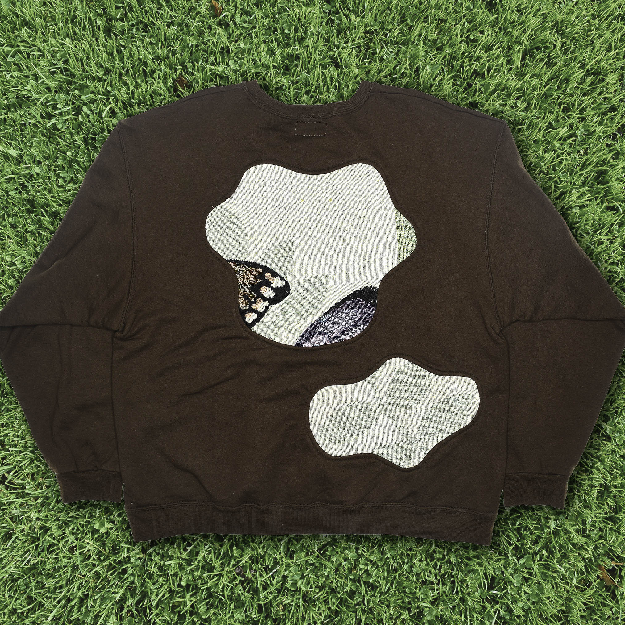 Brown Butterfly Amoeba Tapestry Pullover
