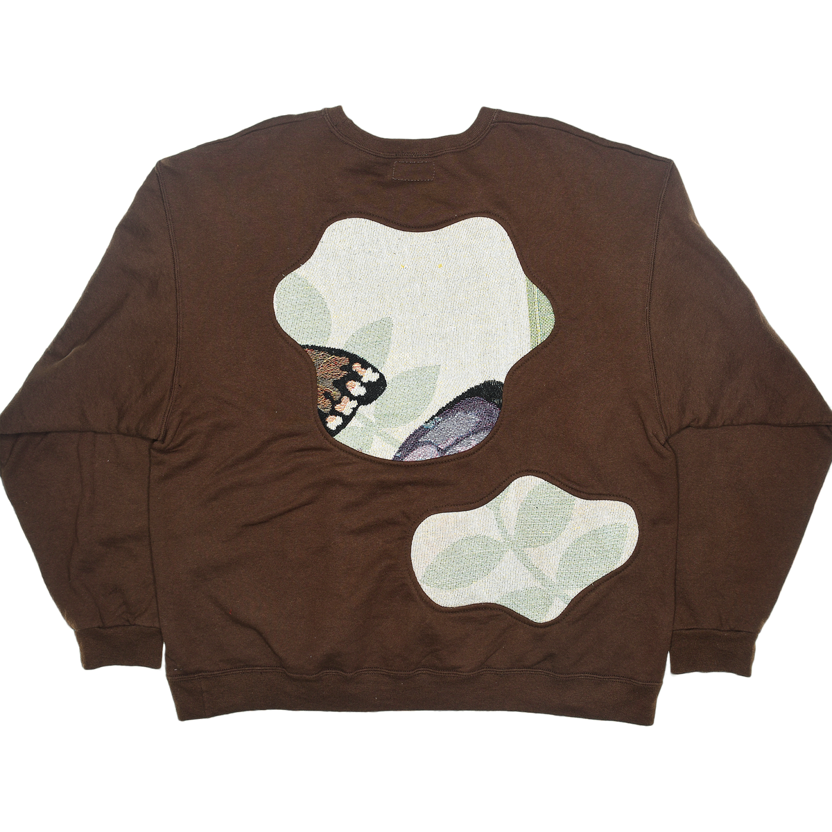 Brown Butterfly Amoeba Tapestry Pullover