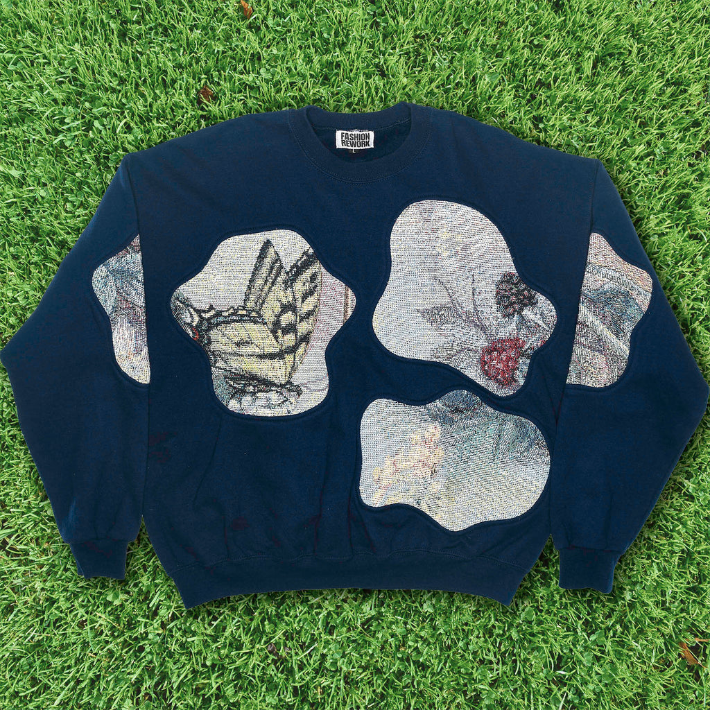Butterfly Amoeba Tapestry Pullover