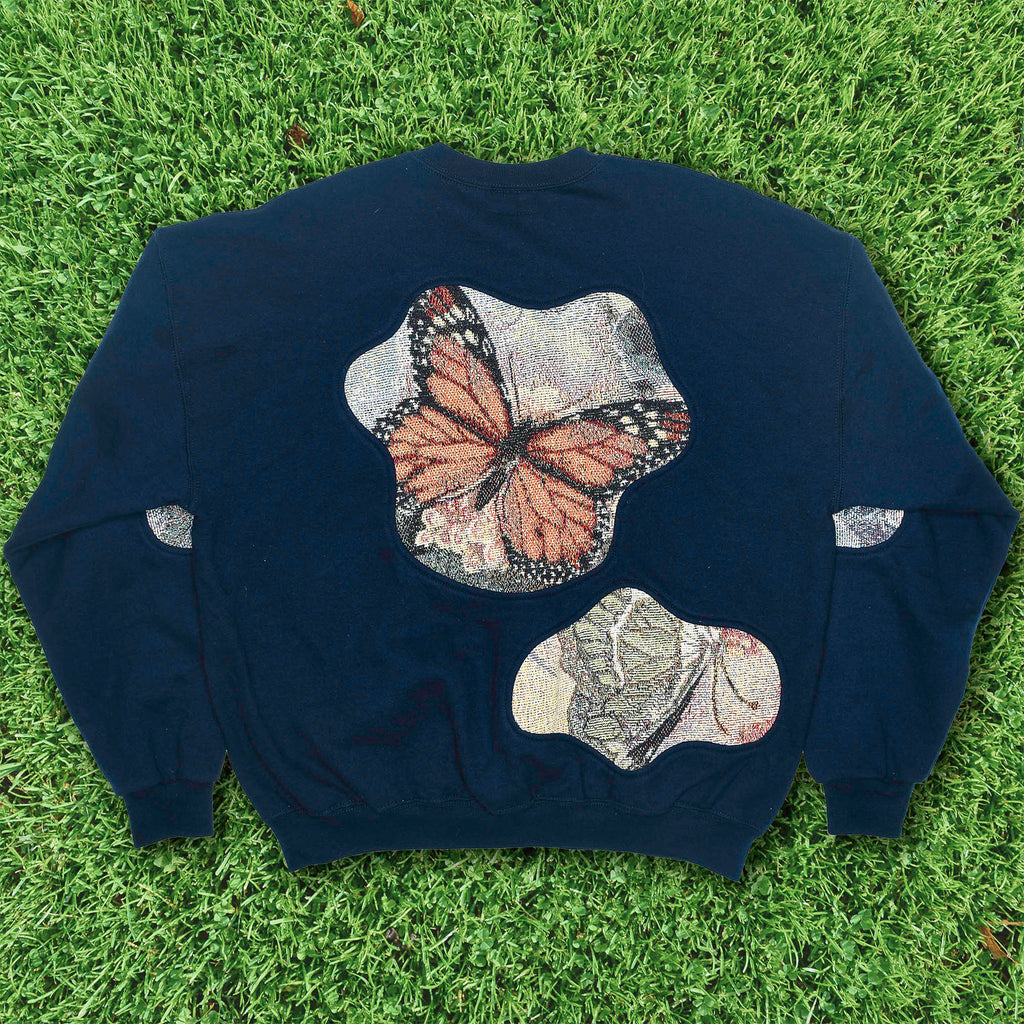 Butterfly Amoeba Tapestry Pullover