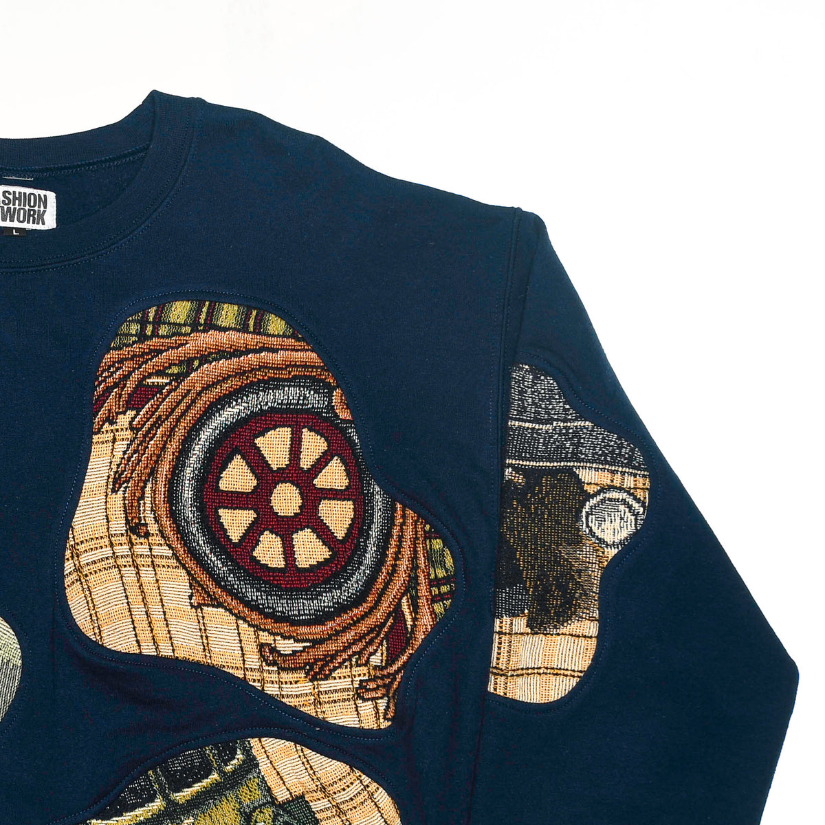 Vintage Car Show Vehicles Amoeba Tapestry Pullover