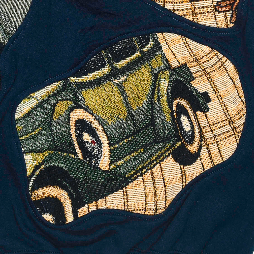 Vintage Car Show Vehicles Amoeba Tapestry Pullover