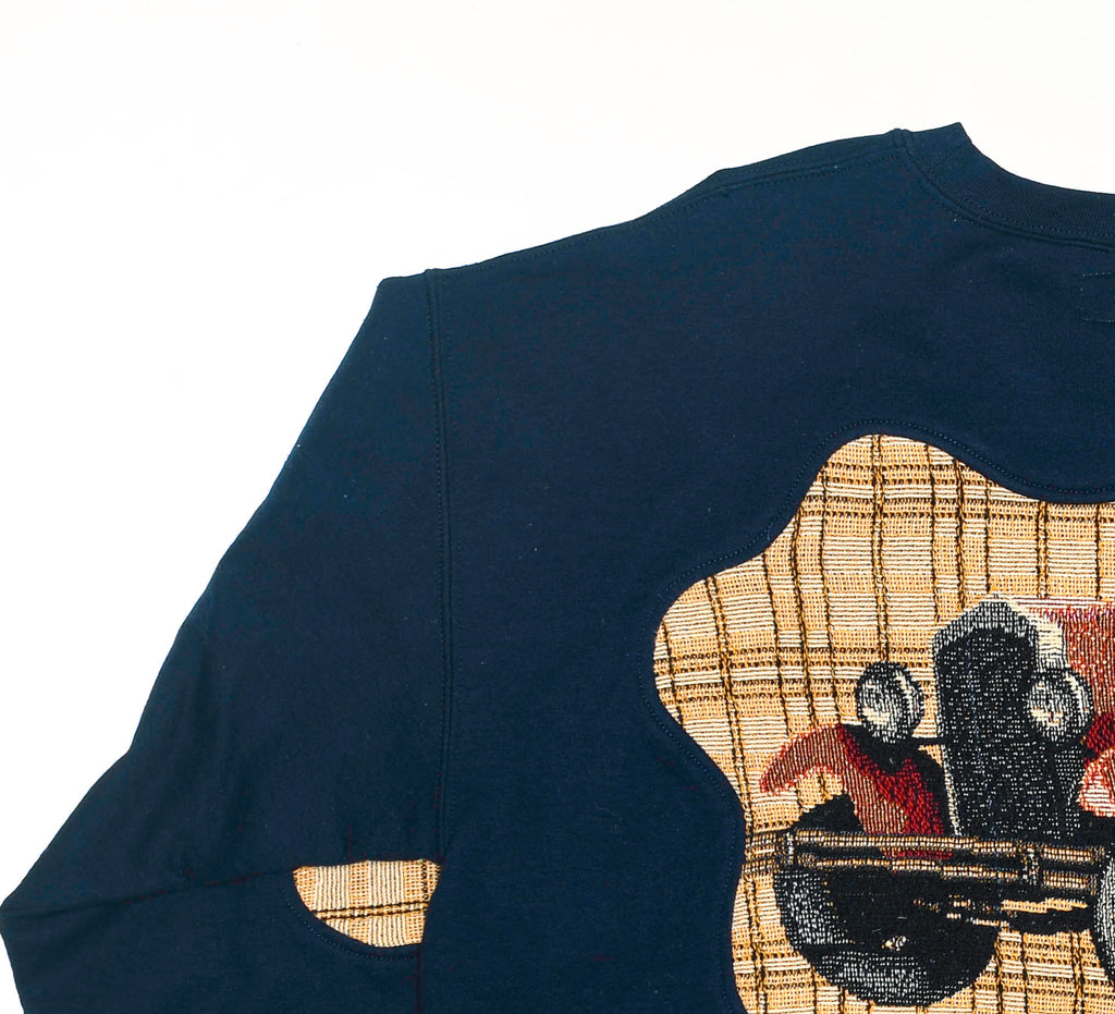 Vintage Car Show Vehicles Amoeba Tapestry Pullover