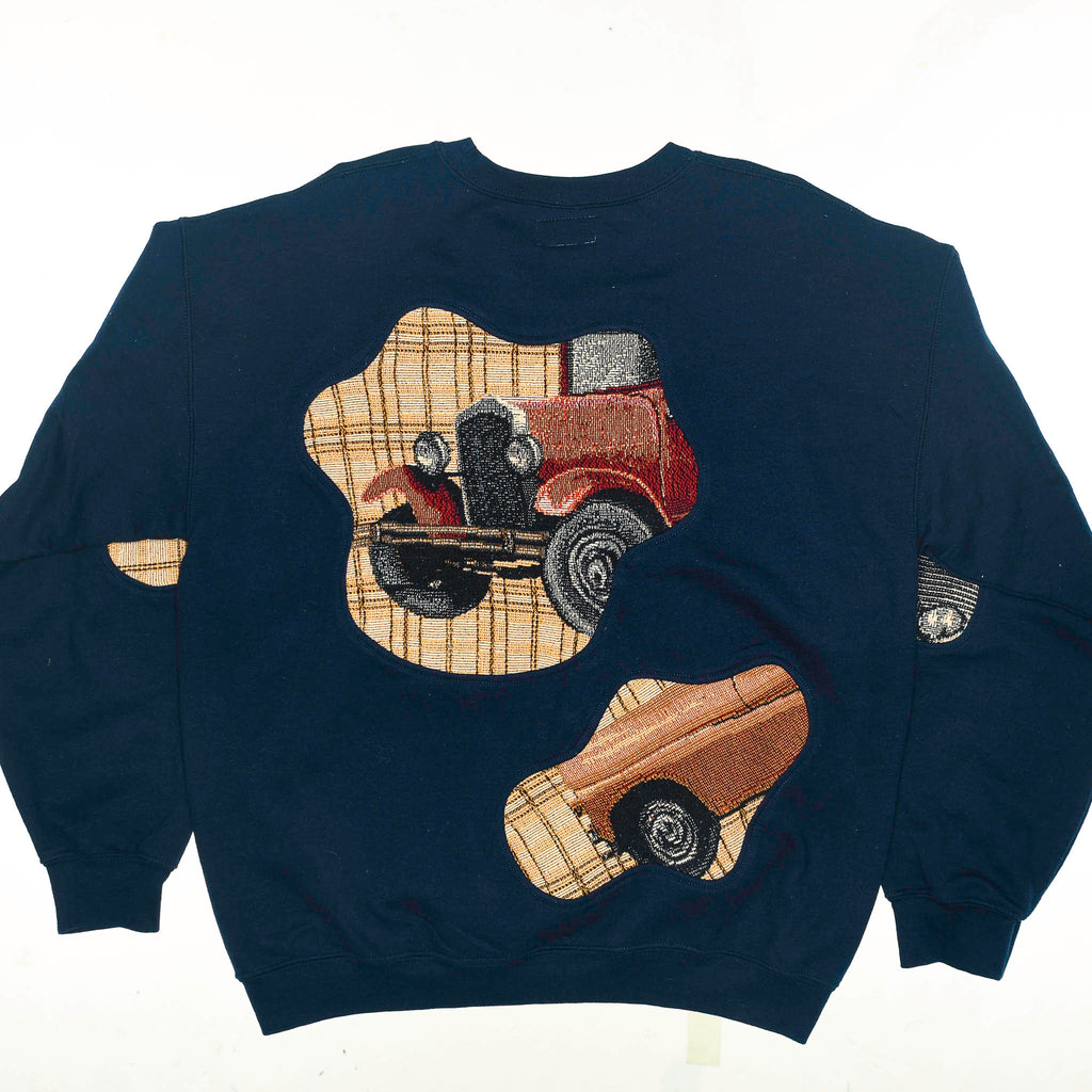 Vintage Car Show Vehicles Amoeba Tapestry Pullover