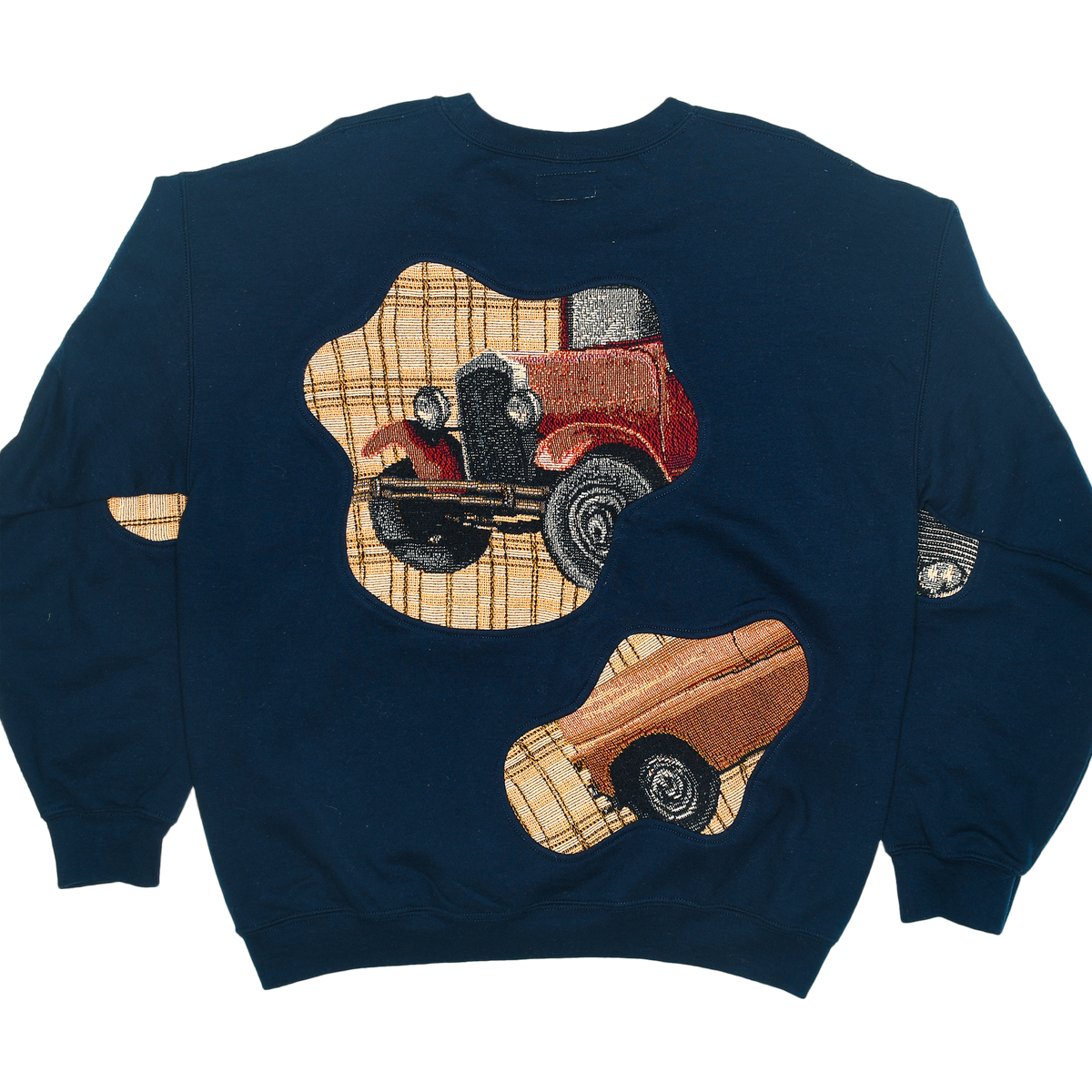 Vintage Car Show Vehicles Amoeba Tapestry Pullover