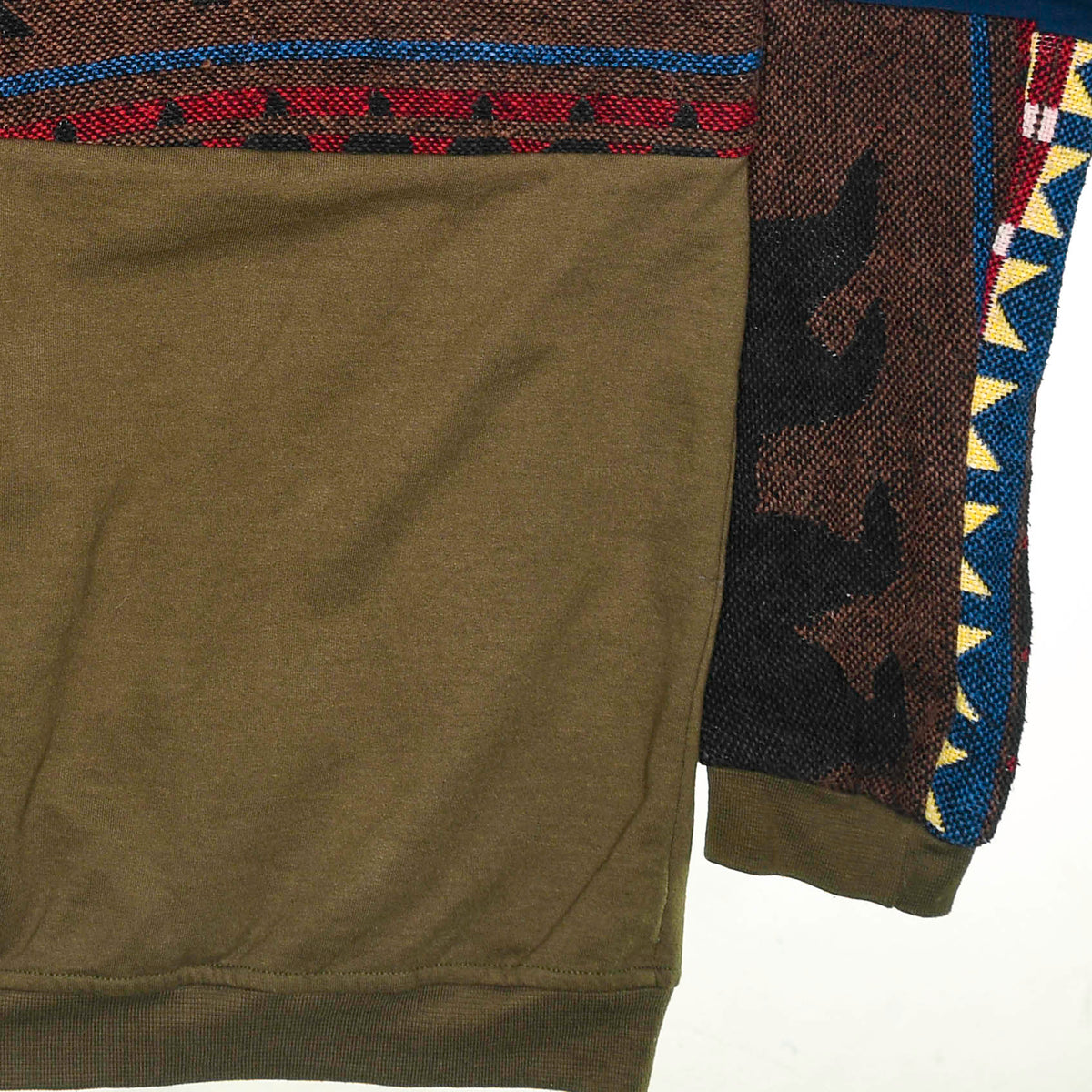 Forest Wildlife Patchwork Tapestry Zip Up Hoodie