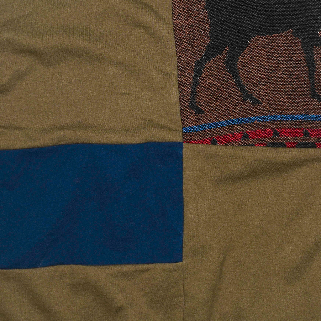 Forest Wildlife Patchwork Tapestry Zip Up Hoodie
