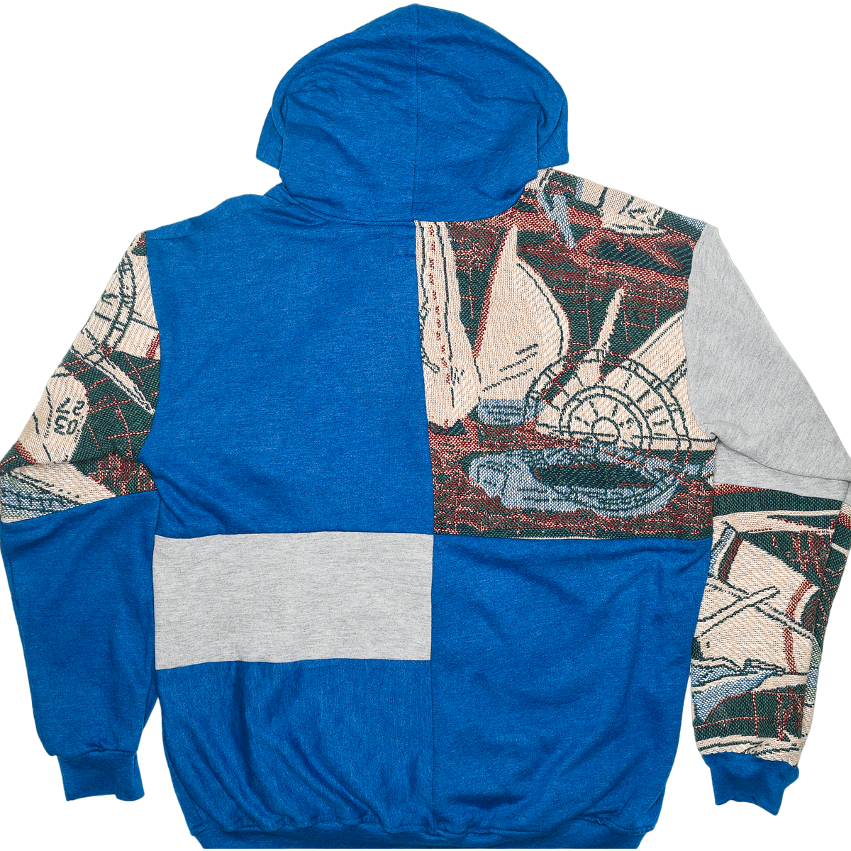 Sailing Patchwork Tapestry Zip Up