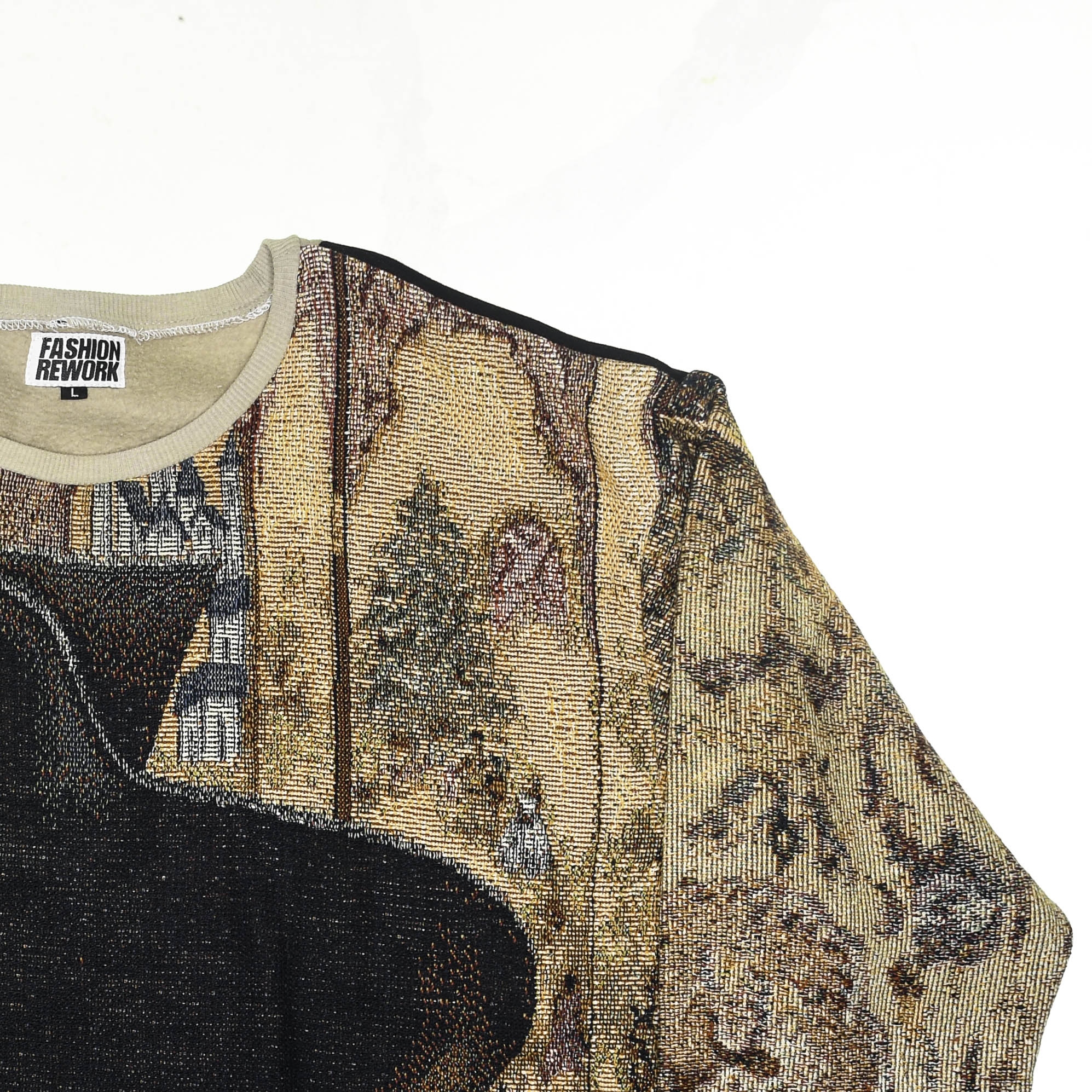 Grand Piano Tapestry Panel Pullover