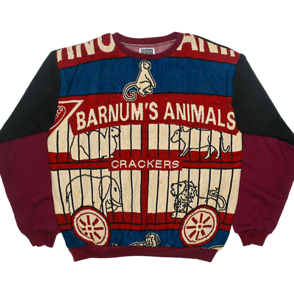 Animal Crackers Barnum's Circus Full Tapestry Panel Pullover