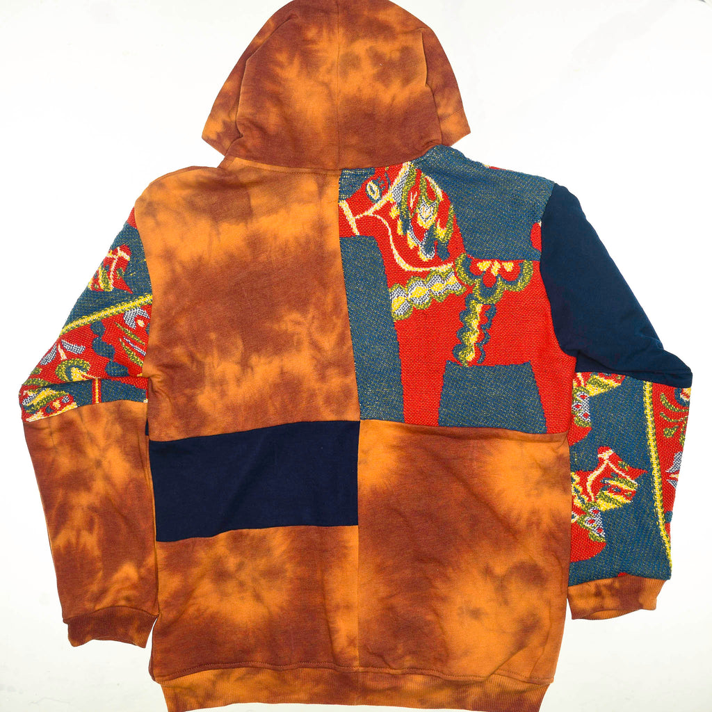Unique Horse Patchwork Tapestry Zip Up