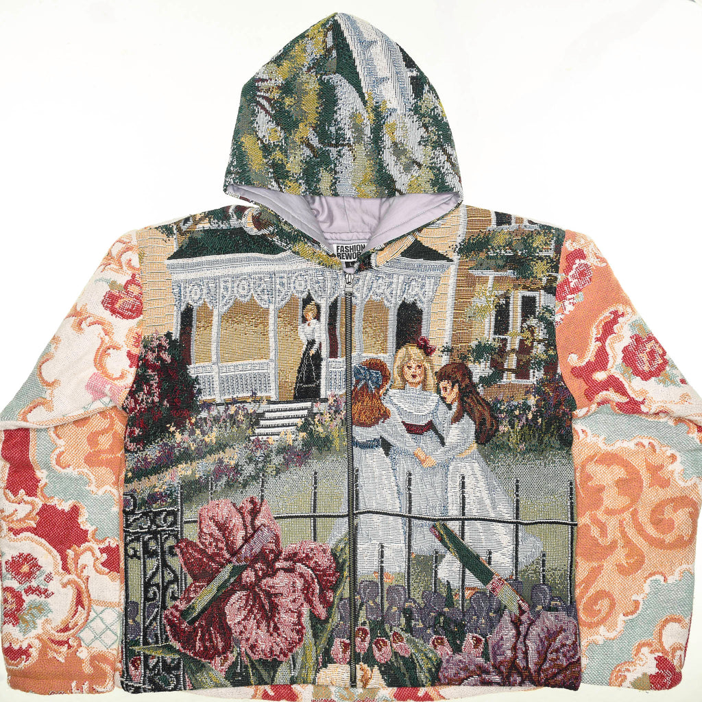 Victorian Girls Full Tapestry Zip Through