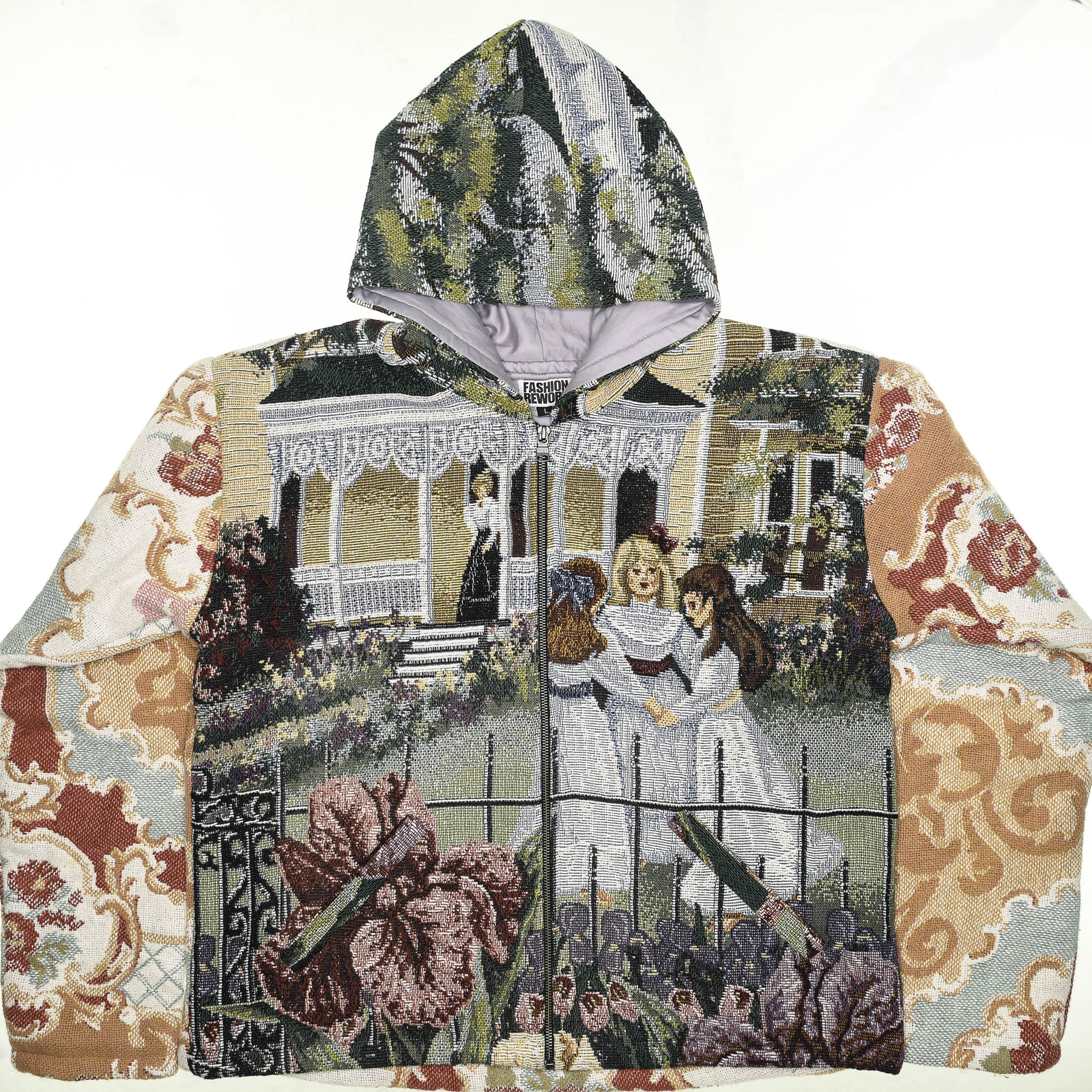 Victorian Girls Full Tapestry Zip Through