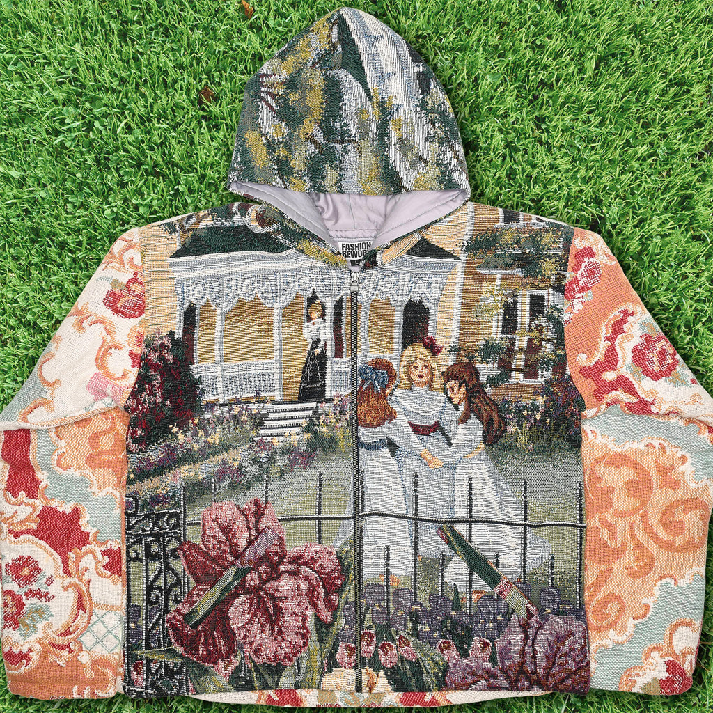 Victorian Girls Full Tapestry Zip Through