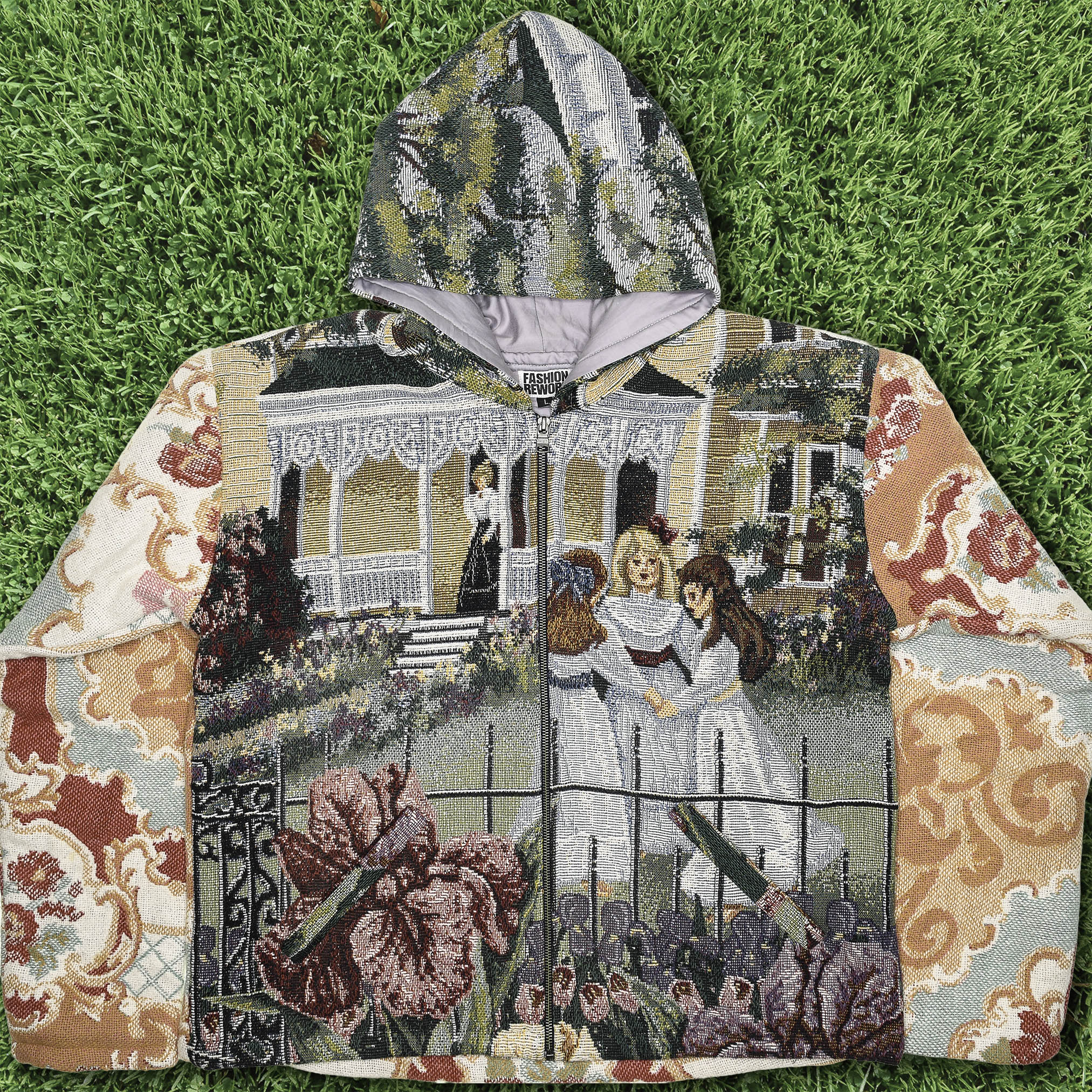 Victorian Girls Full Tapestry Zip Through