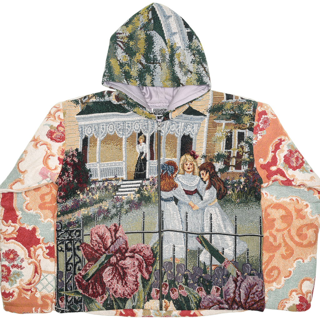 Victorian Girls Double Tapestry Zip Through