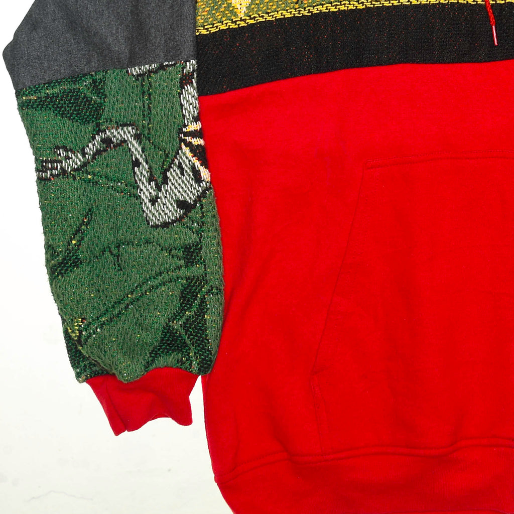 Tree Frog Patchwork Tapestry Zip Up Hoodie