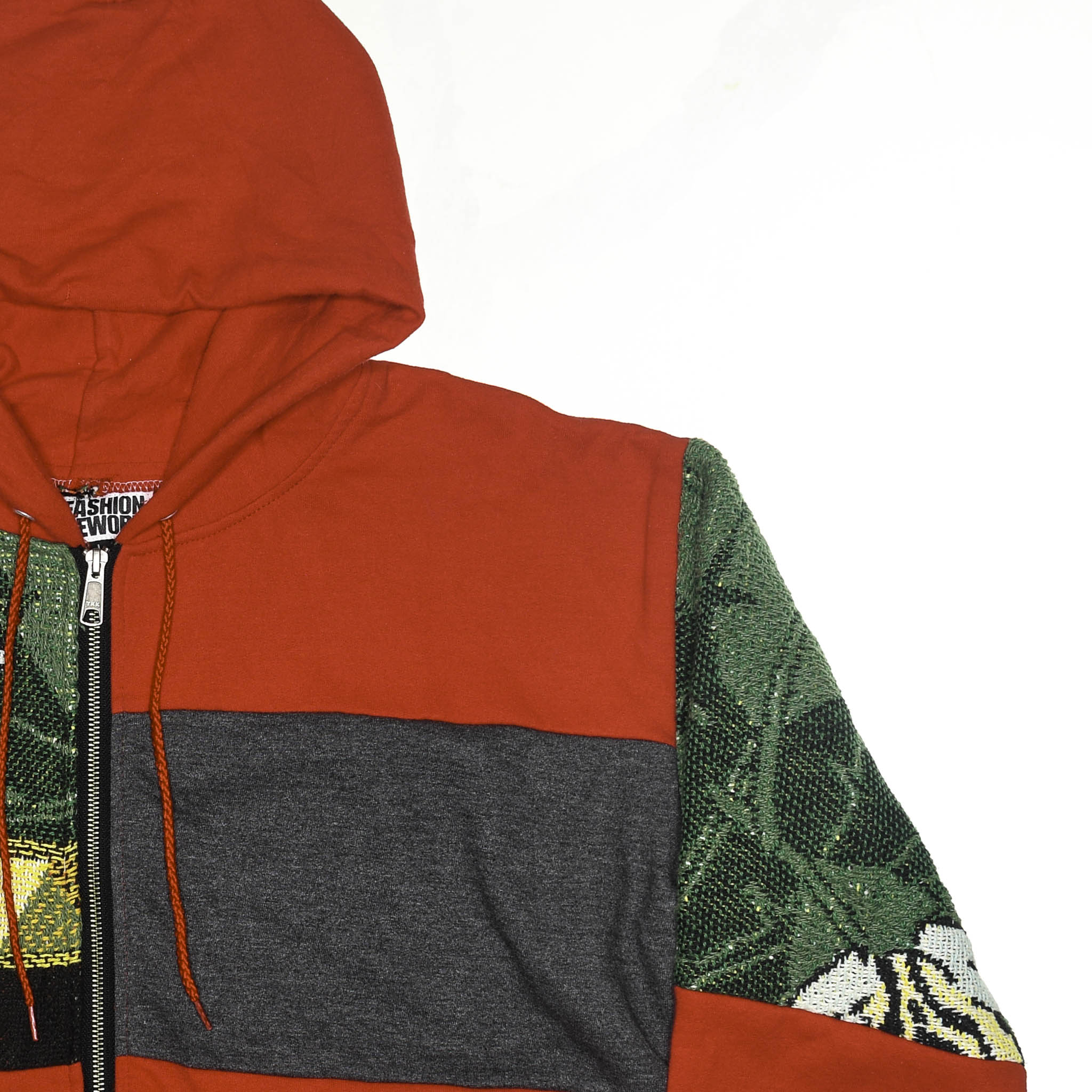 Tree Frog Patchwork Tapestry Zip Up Hoodie