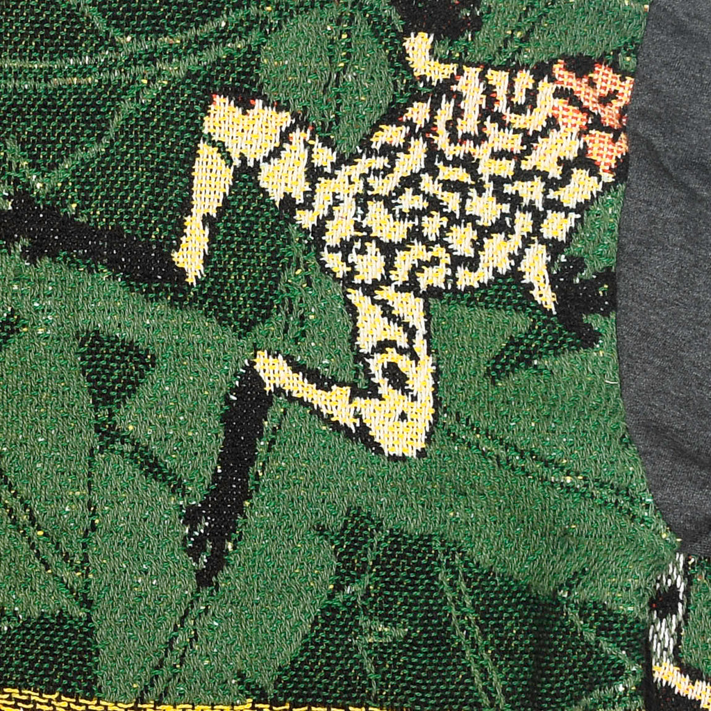 Tree Frog Patchwork Tapestry Zip Up Hoodie