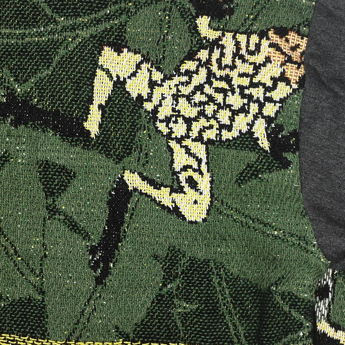 Tree Frog Patchwork Tapestry Zip Up Hoodie