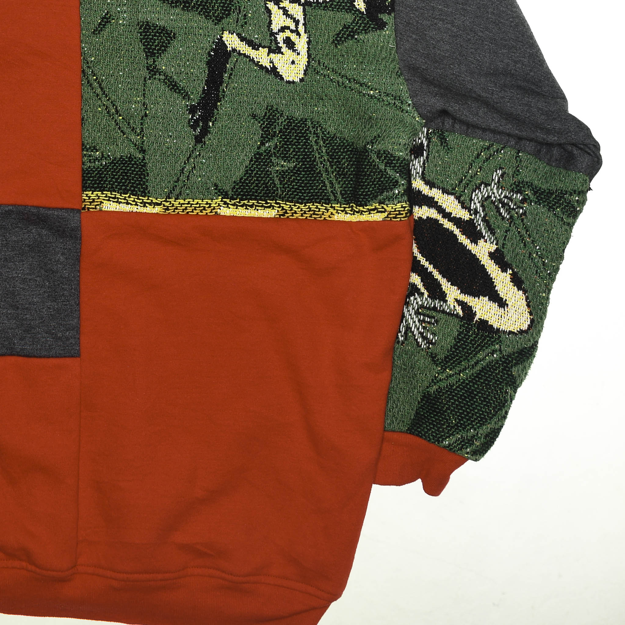 Tree Frog Patchwork Tapestry Zip Up Hoodie