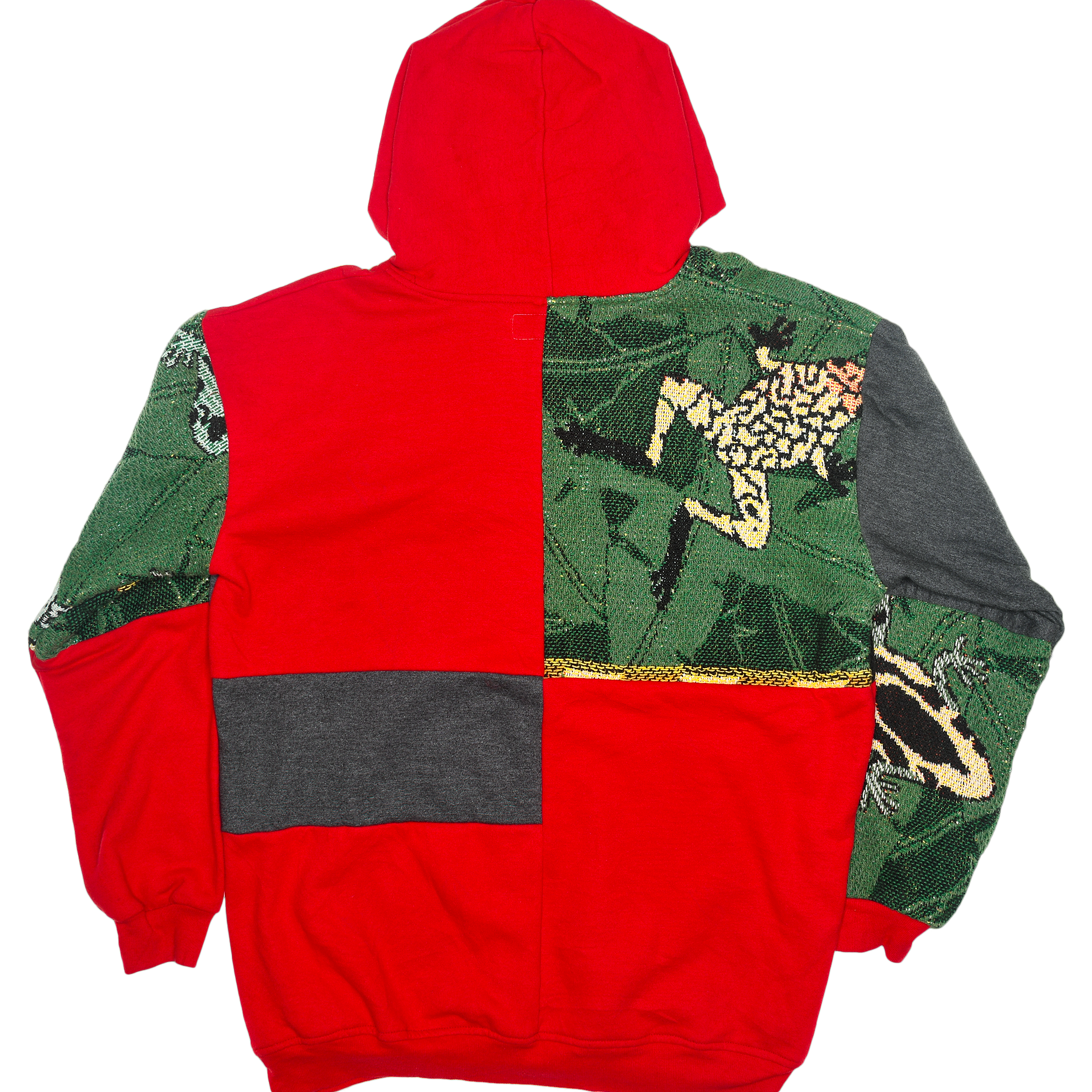 Tree Frog Patchwork Tapestry Zip Up Hoodie